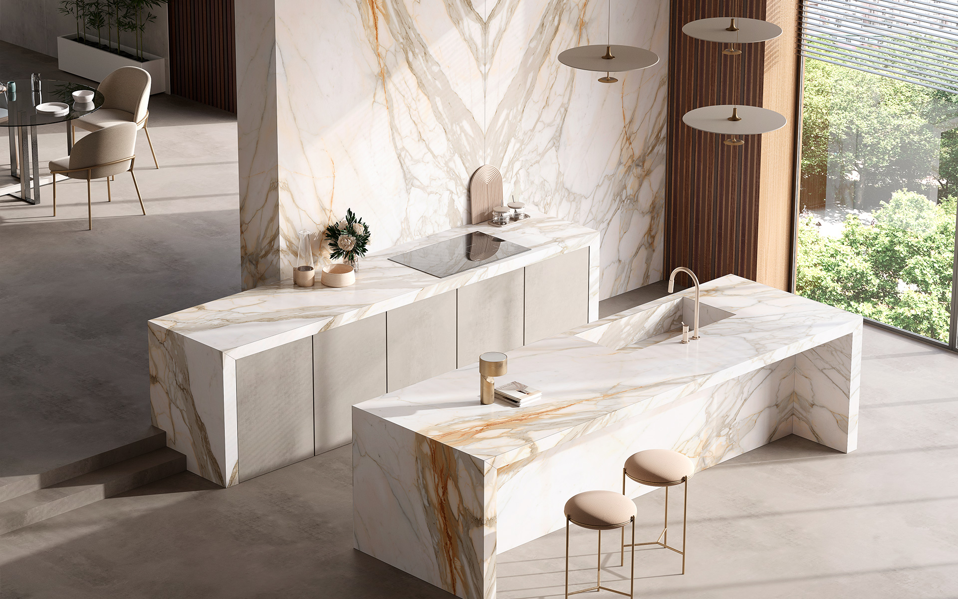 Large porcelain slabs | Optimum Surfaces