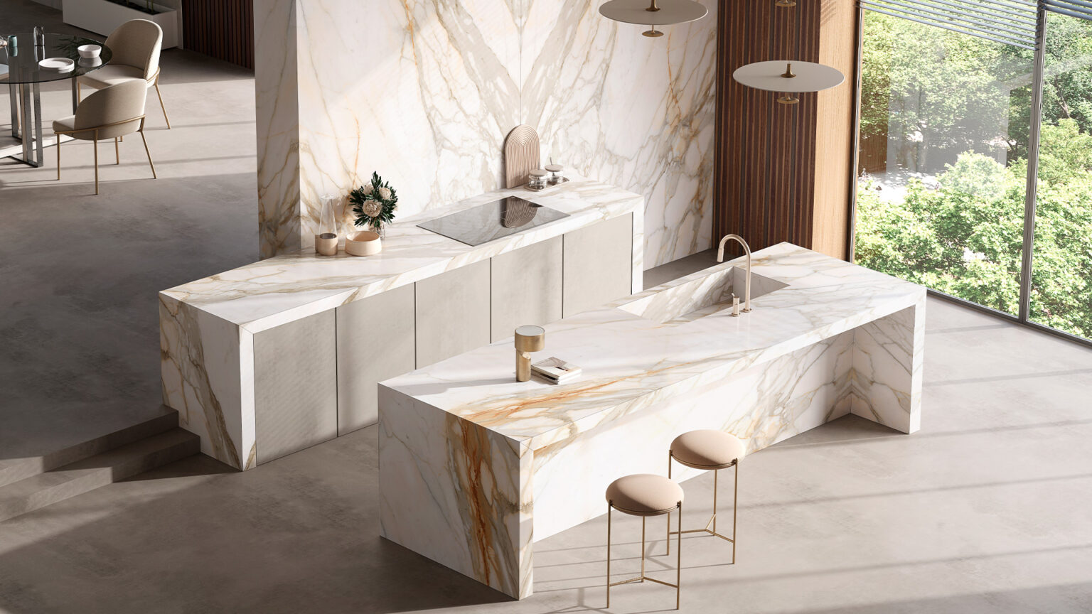Ceramic slabs, for infinite design solutions | Optimum Surfaces