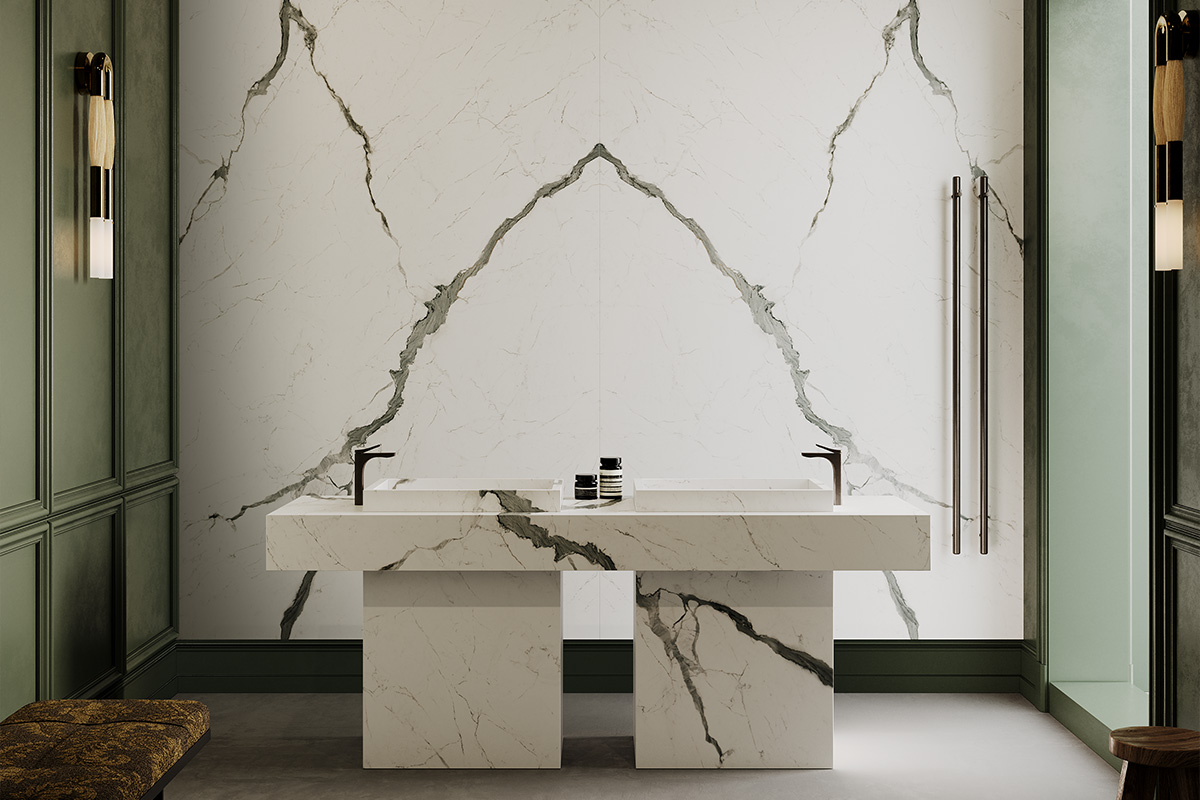 marble effect porcelain stoneware